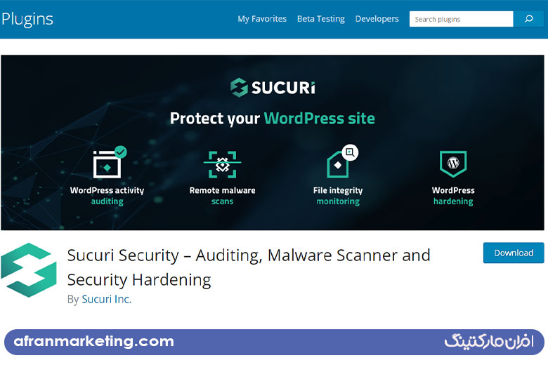 افزونه امنیت وردپرس Sucuri Security